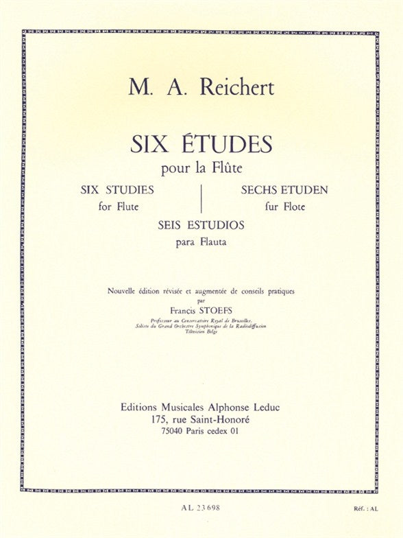 Reichert: 6 Etudes, Op. 6