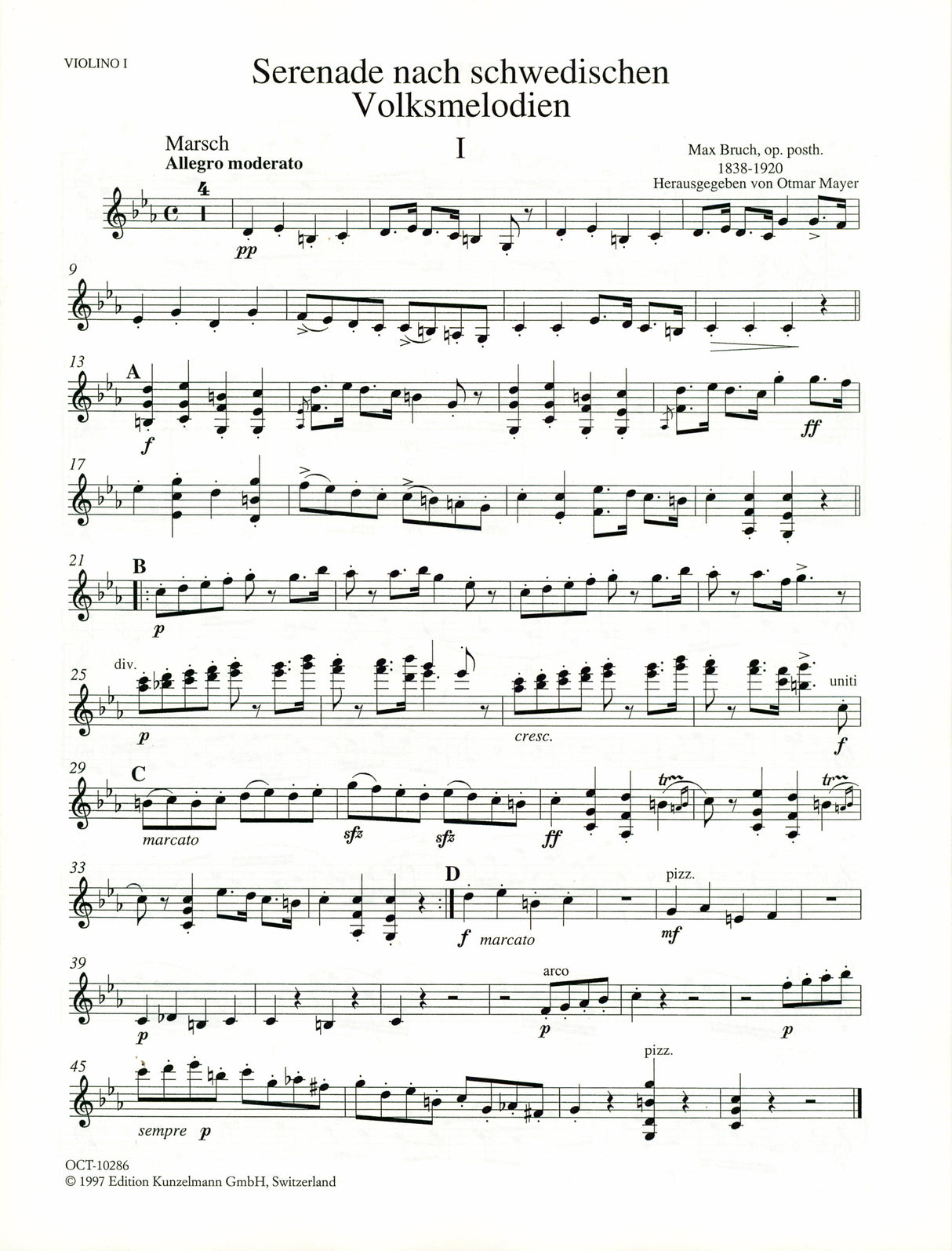 Bruch: Serenade after Swedish Melodies, Op. posth.