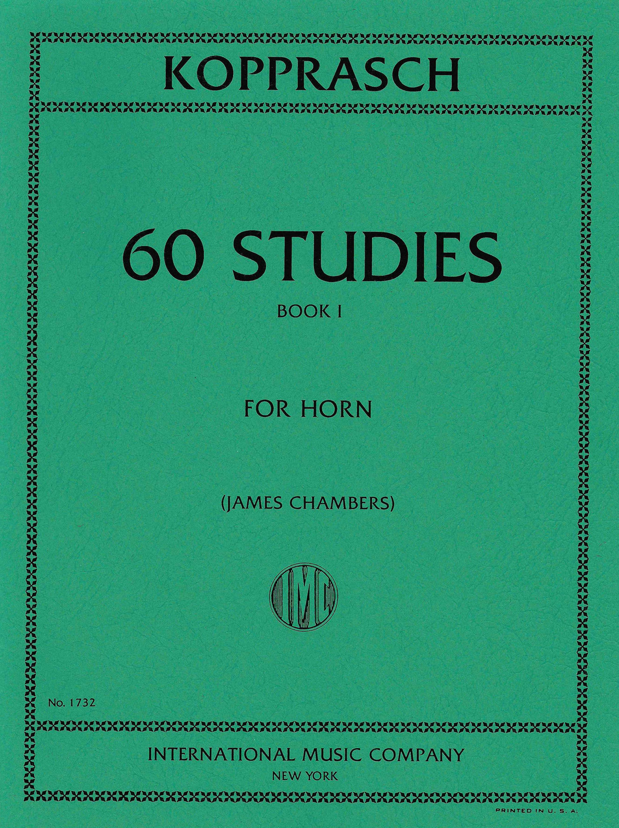 Kopprasch: 60 Studies for Horn - Volume 1 (Nos. 1-34)