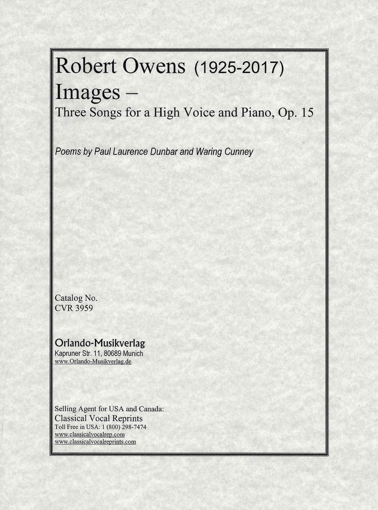 Owens: Images, Op. 15