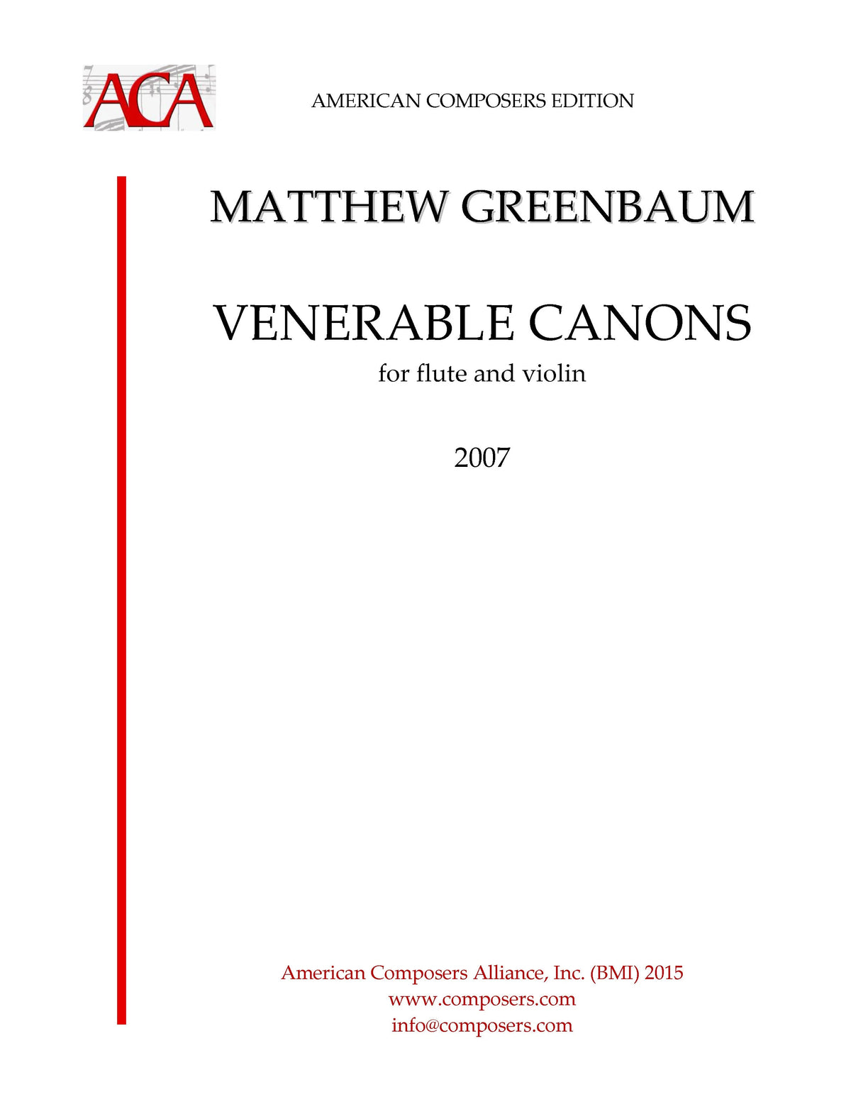 Greenbaum: Venerable Canons