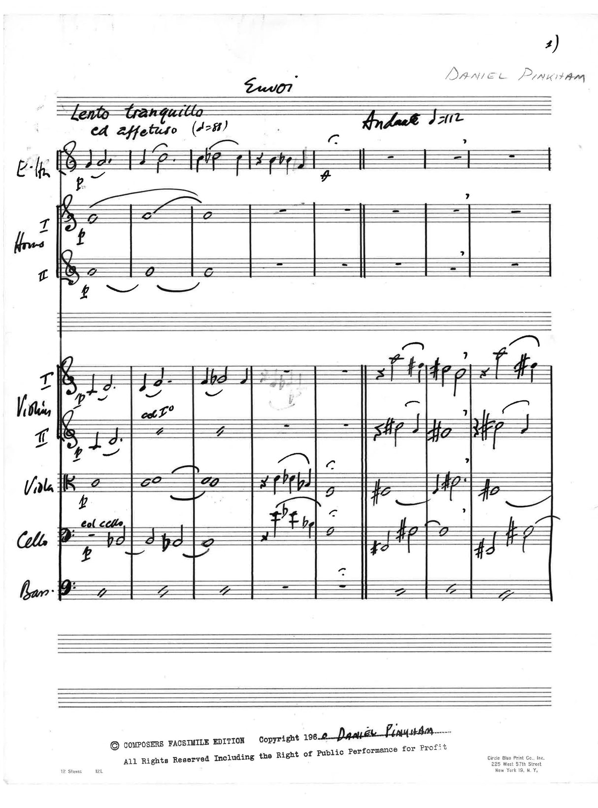 Pinkham: Envoi