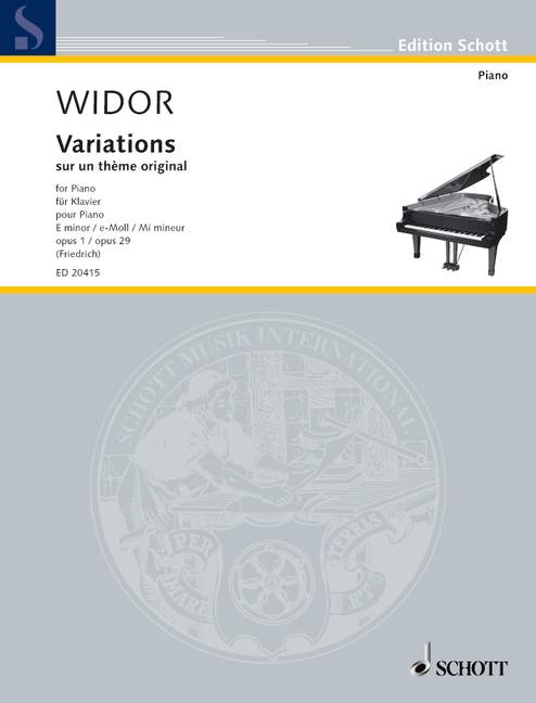 Widor: Variations on an Original Theme, Opp. 1 & 29