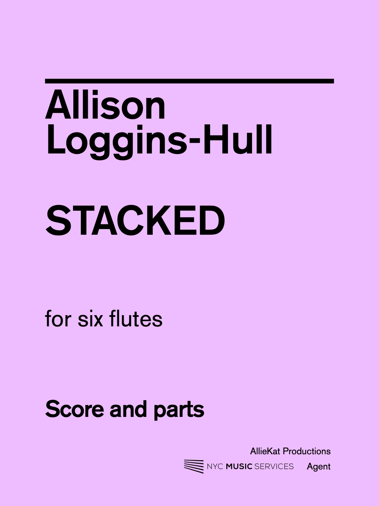 Loggins-Hull: Stacked (Version for 6 Flutes)