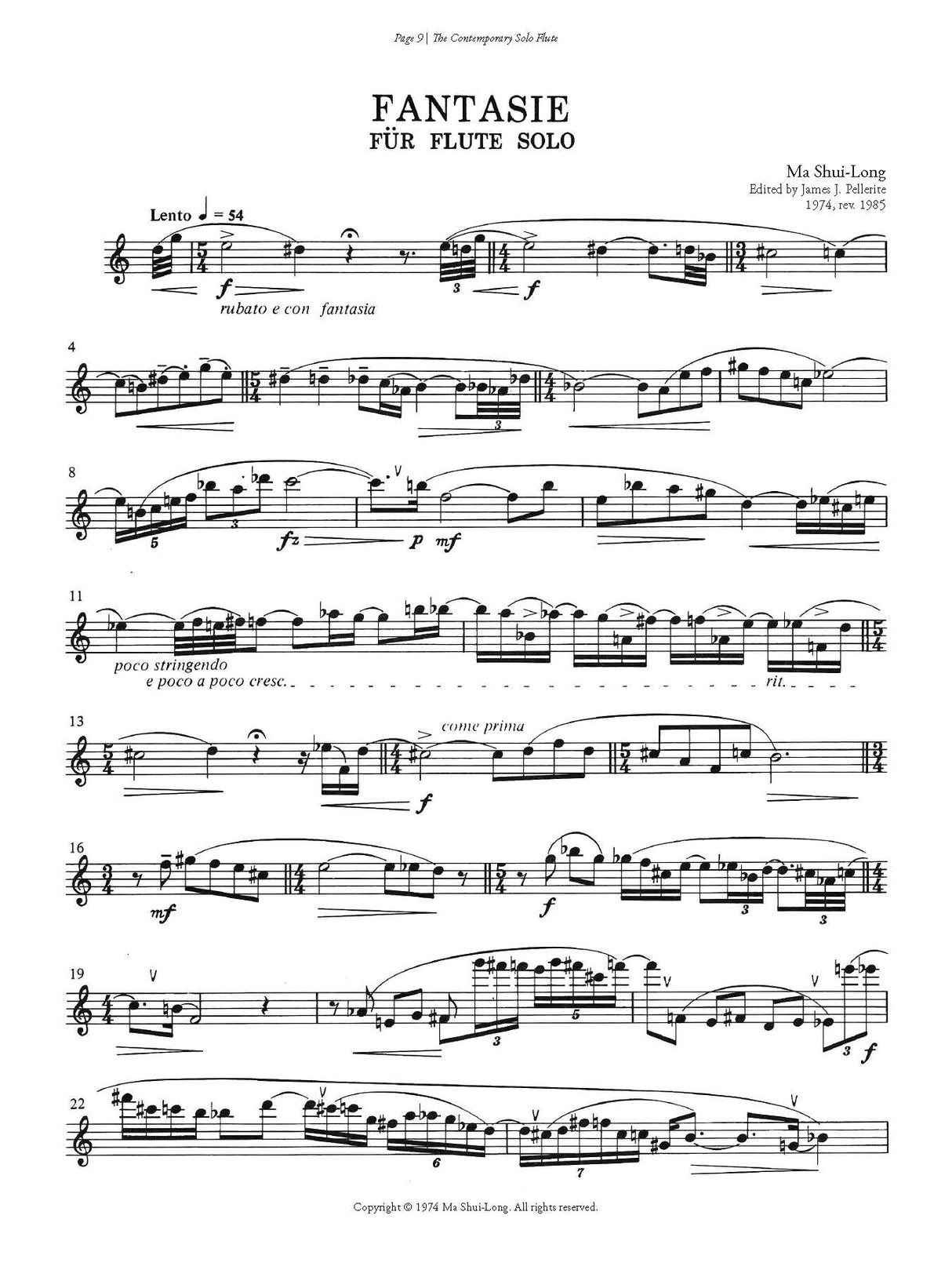 The Contemporary Solo Flute