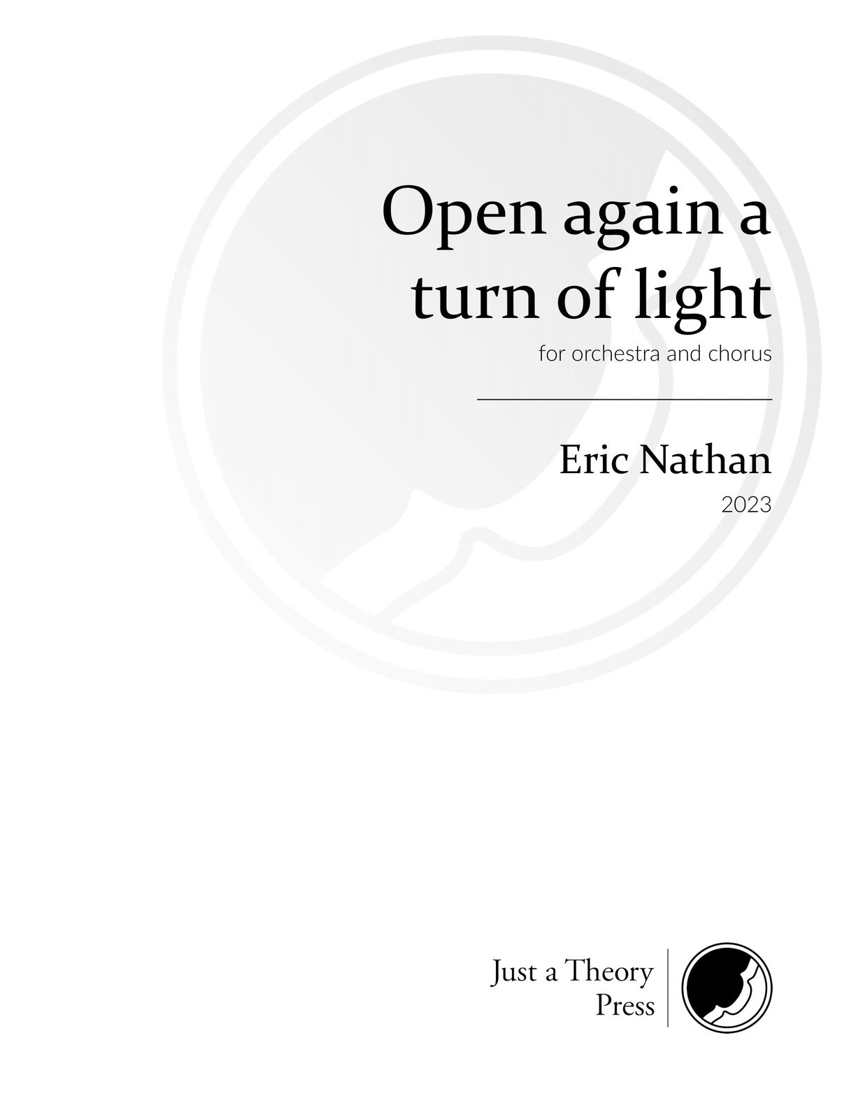 Nathan: Open again a turn of light