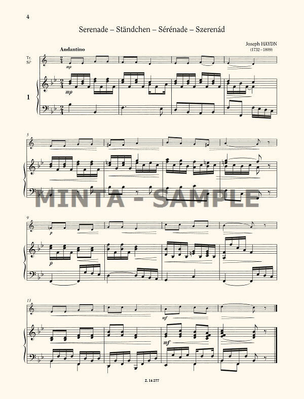 Repertoire for Music Schools - Trumpet Volume 1