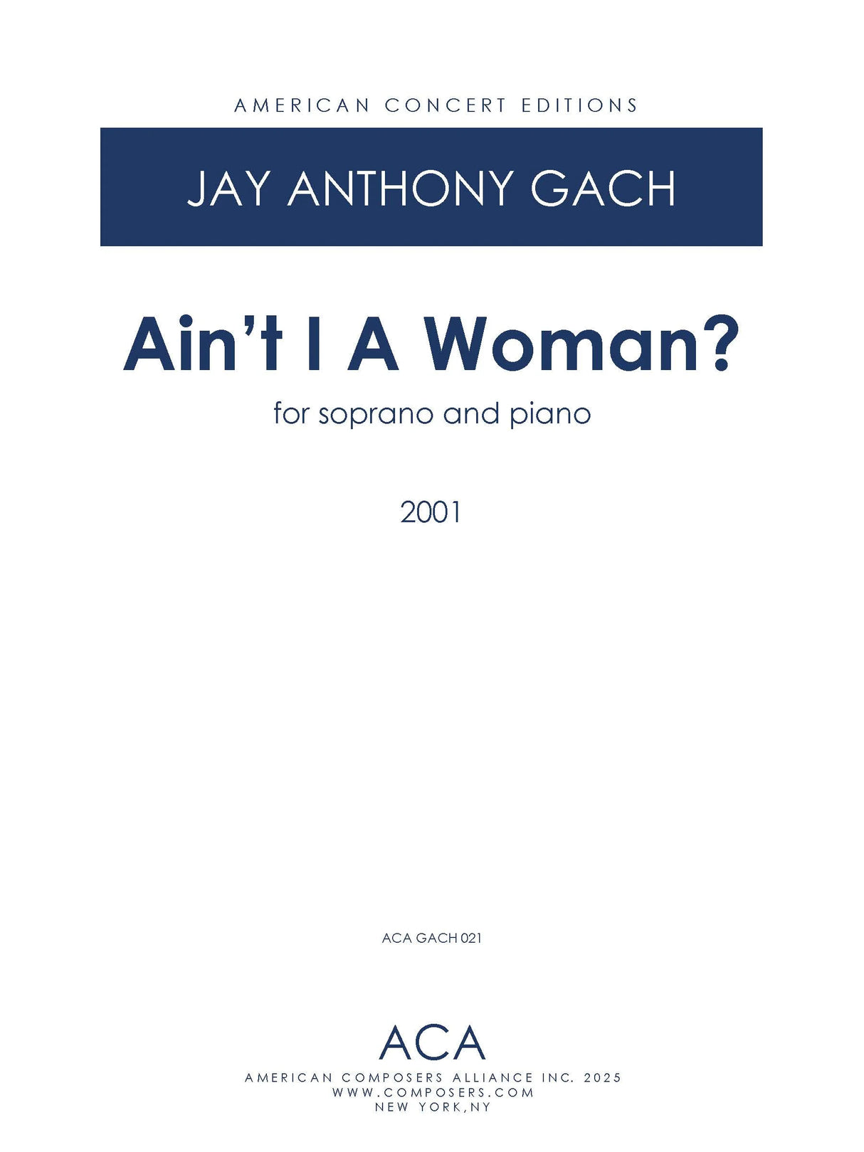 Gach: Ain't I a Woman?