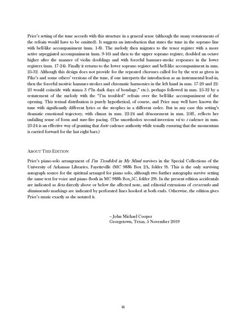 Price: I'm Troubled in My Mind