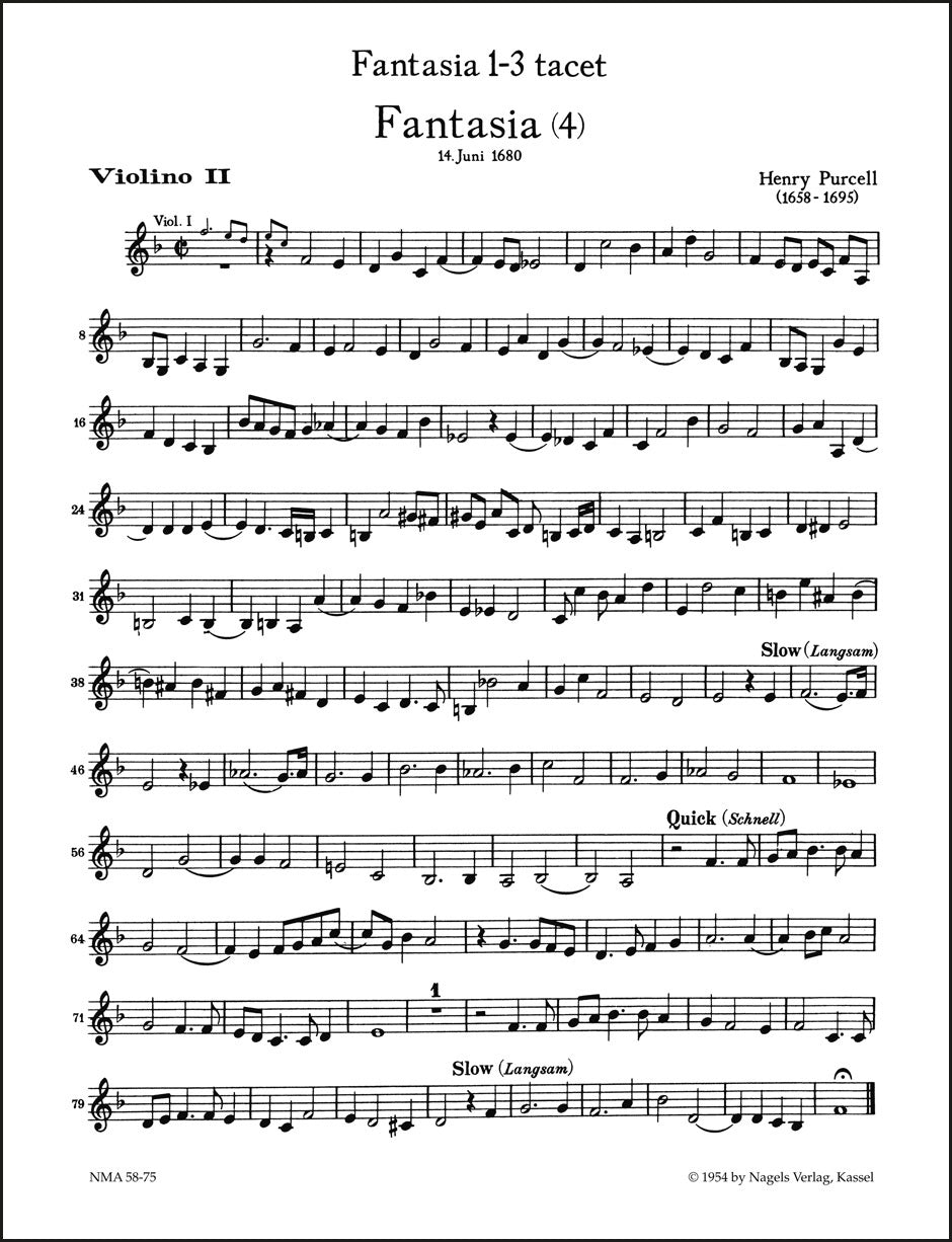 Purcell: Fantasias for Strings - Volume 1 (3- and 4-part Fantasies)