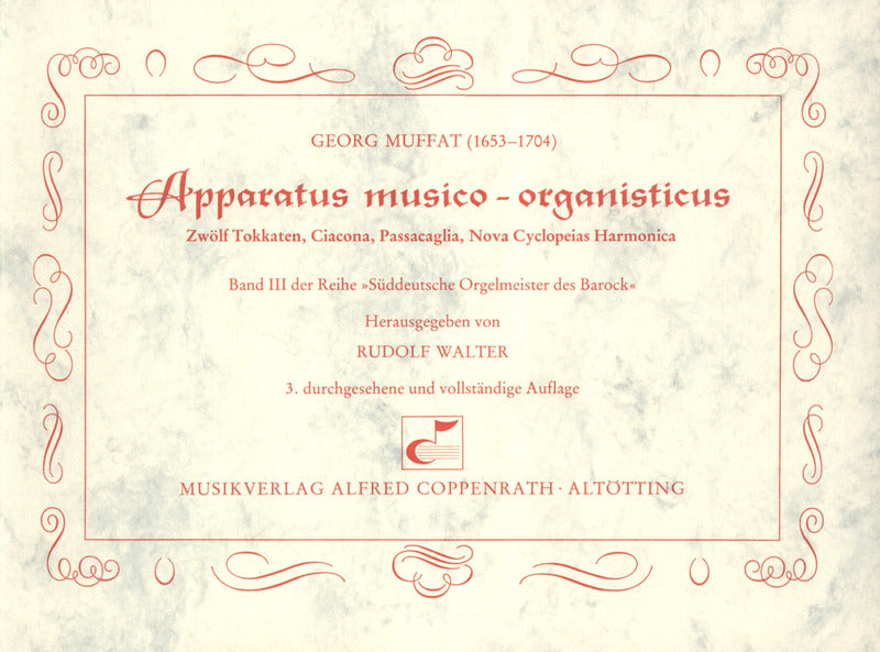 Muffat: Apparatus musico-organisticus