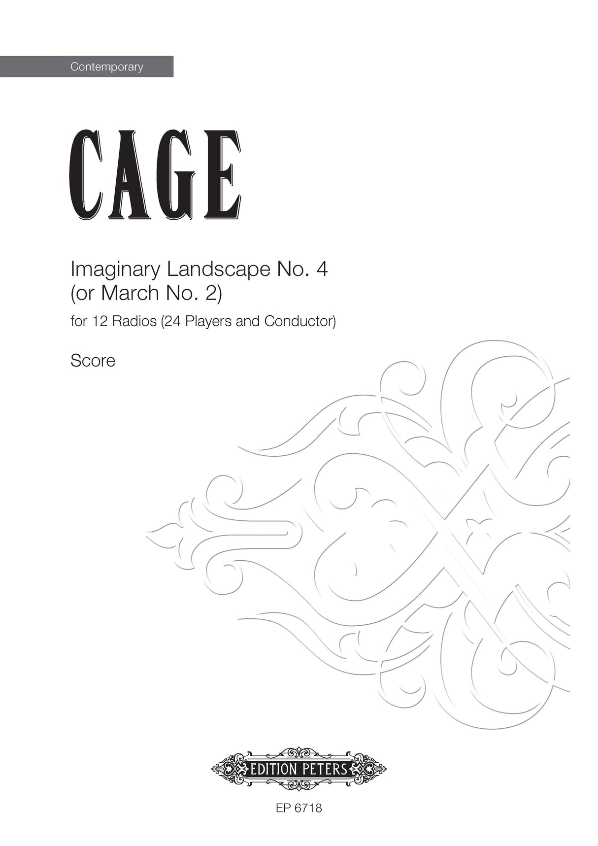 Cage: Imaginary Landscape No. 4