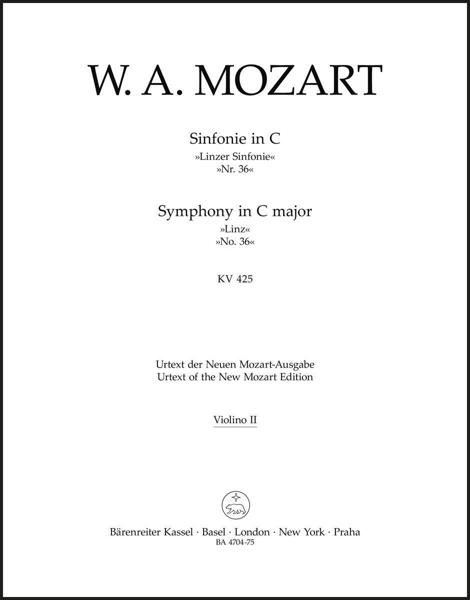 Mozart: Symphony No. 36 in C Major, K. 425
