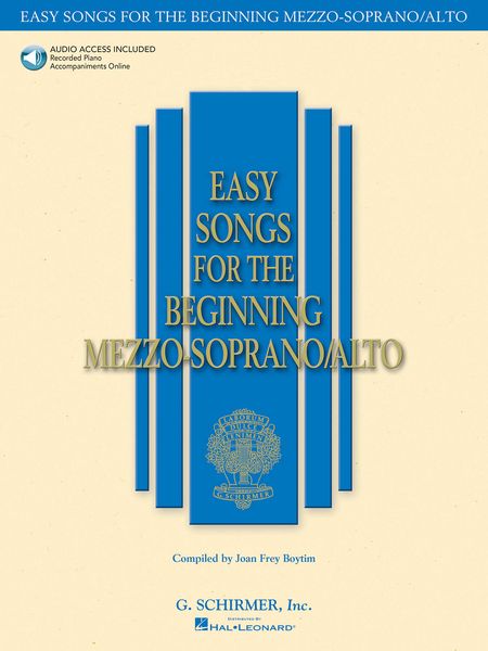 Easy Songs for the Beginning Mezzo-Soprano/Alto - Volume 1