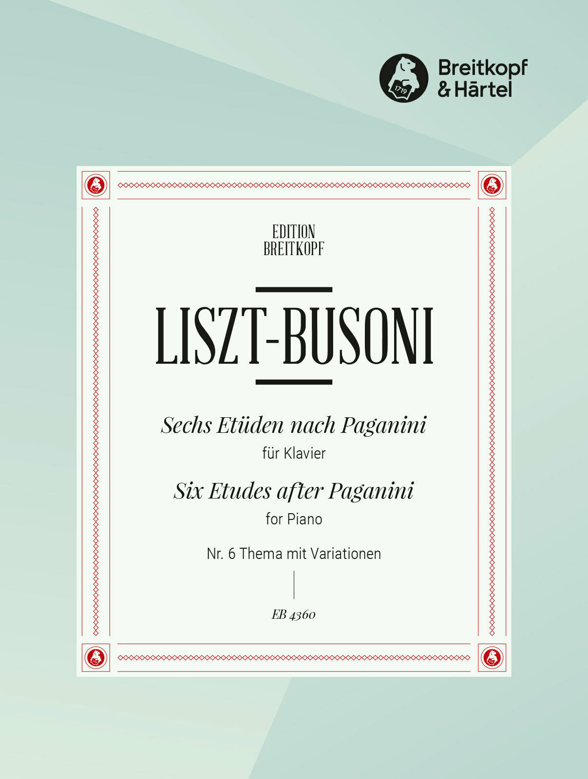 Liszt-Busoni: Etude No. 6 after Paganini - "Theme and Variations"
