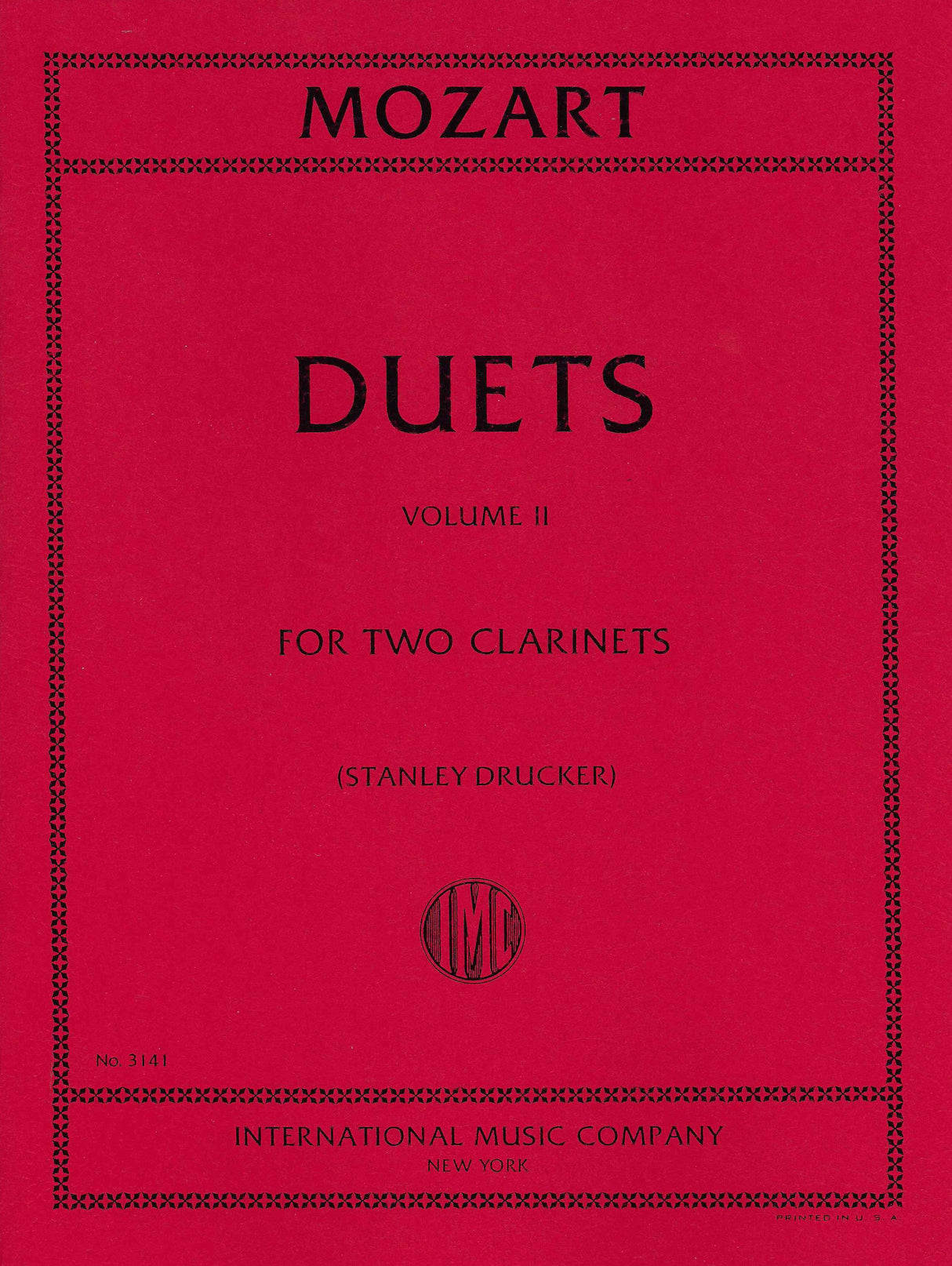 Mozart: Duets - Volume 2 (arr. for 2 clarinets)
