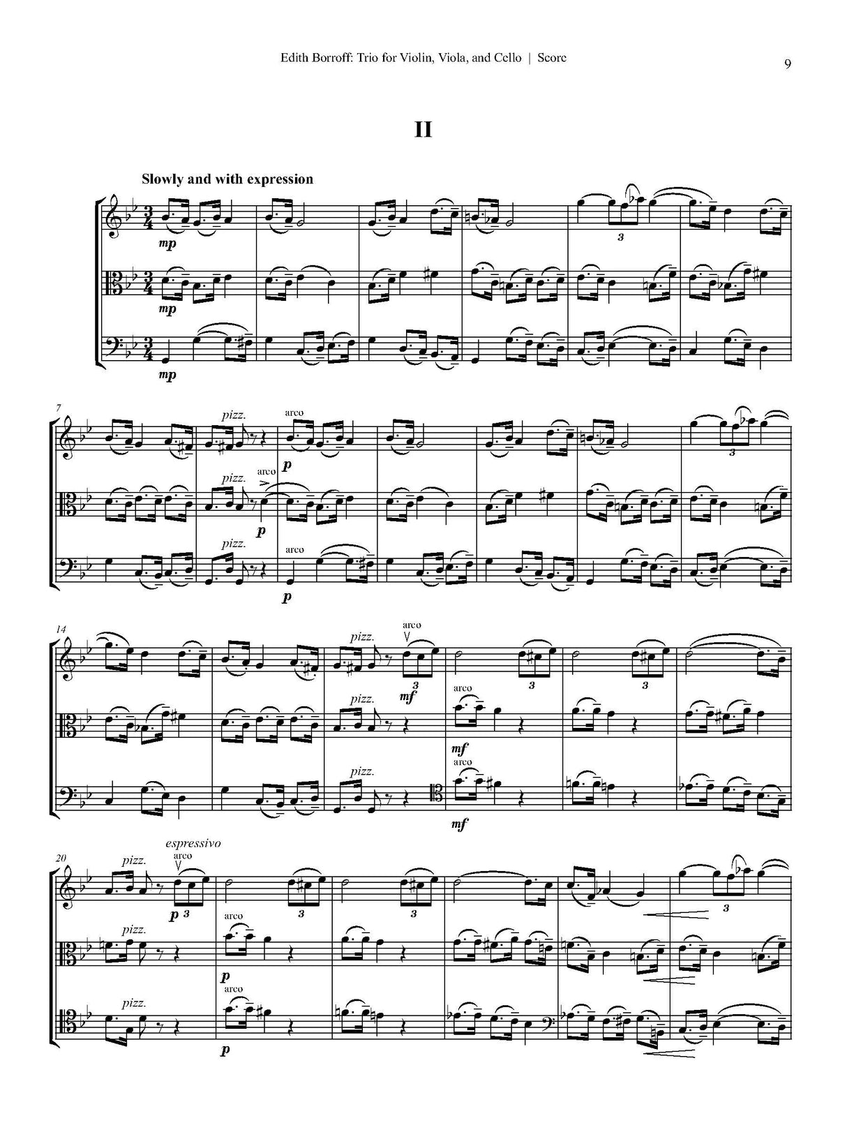 Borroff: String Trio