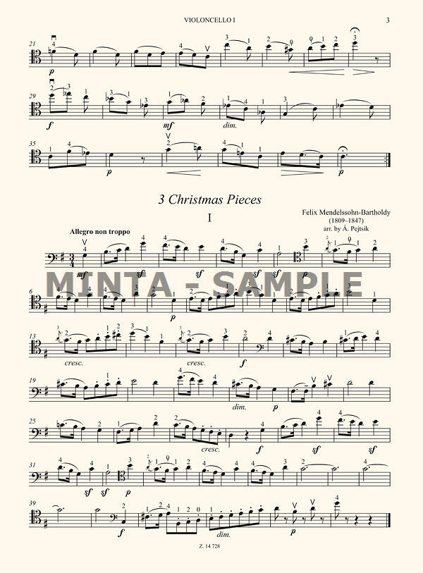 Chamber Music for Cellos - Volume 12 (4 Cellos)
