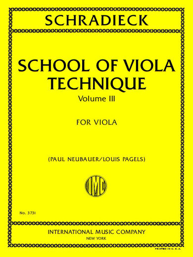 Schradieck: School of Technis - Volume 3 (arr. for viola)