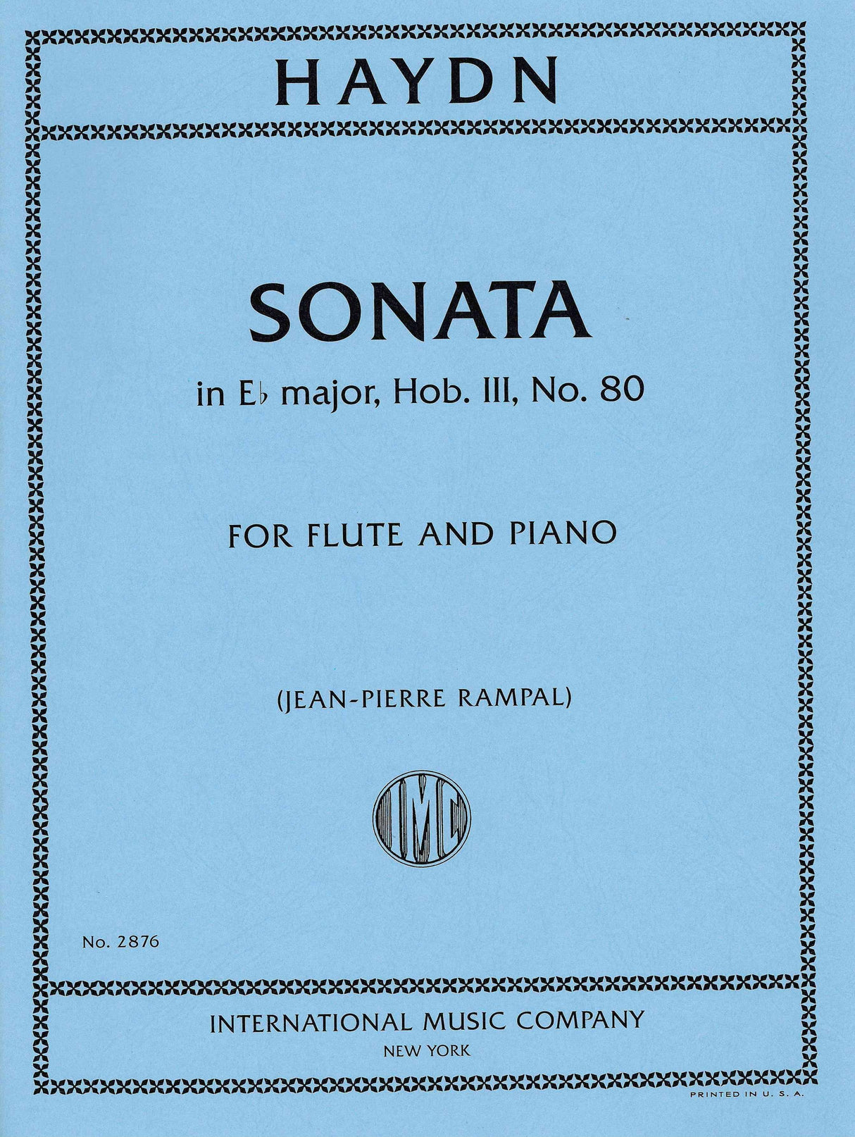 Haydn: Sonata in E-flat Major (arr. for flute & piano)