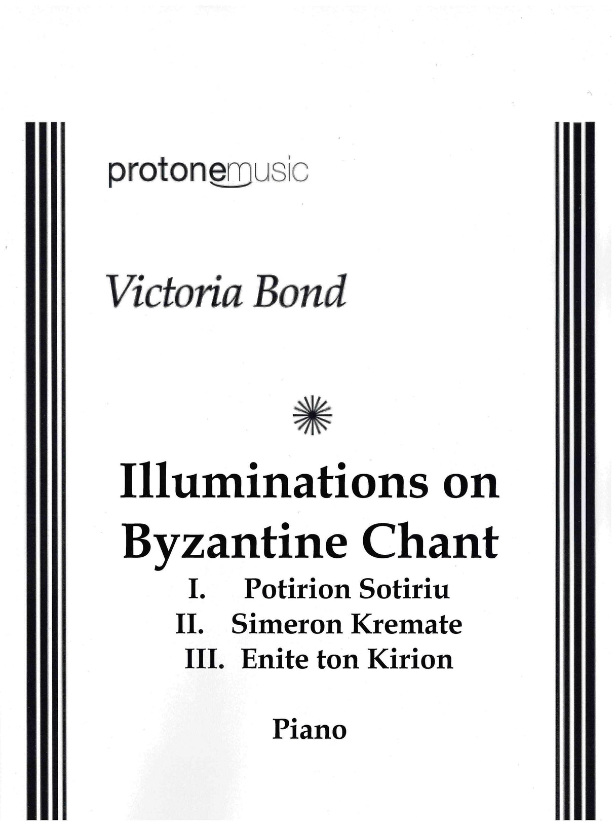 Bond: Illuminations on Byzantine Chant