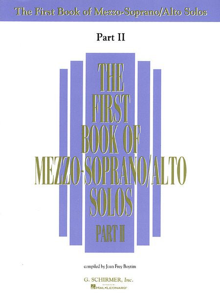 The First Book of Mezzo-Soprano/Alto Solos – Part II