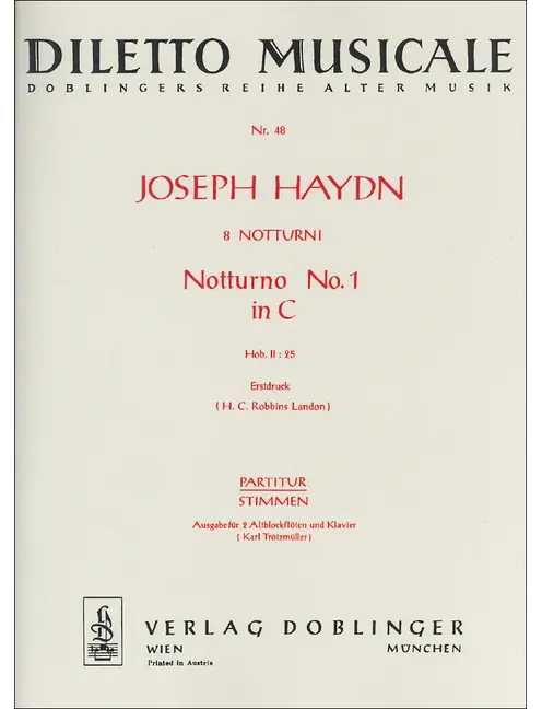 Haydn: Notturno No. 1 in C Major, Hob. II:25