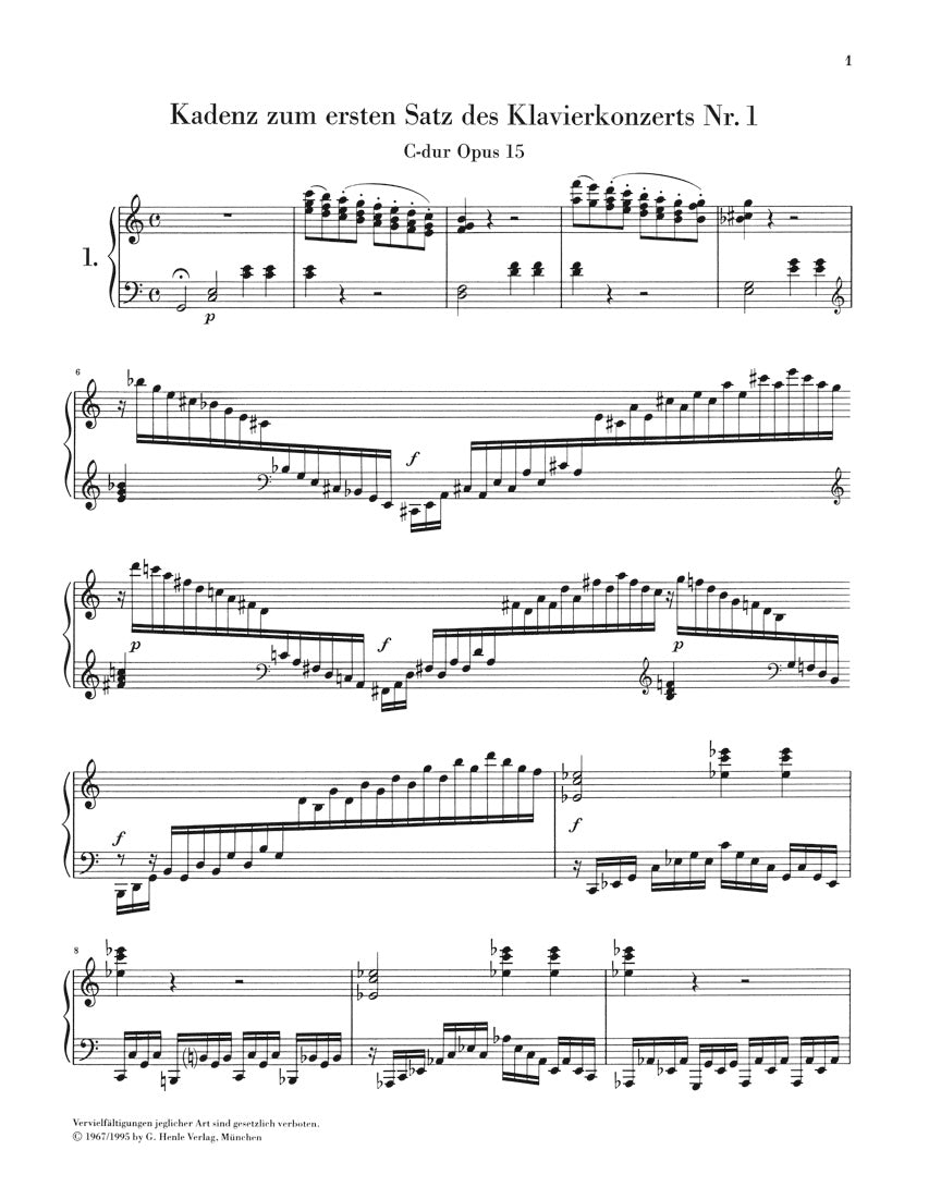 Beethoven: Cadenzas in the Piano Concertos