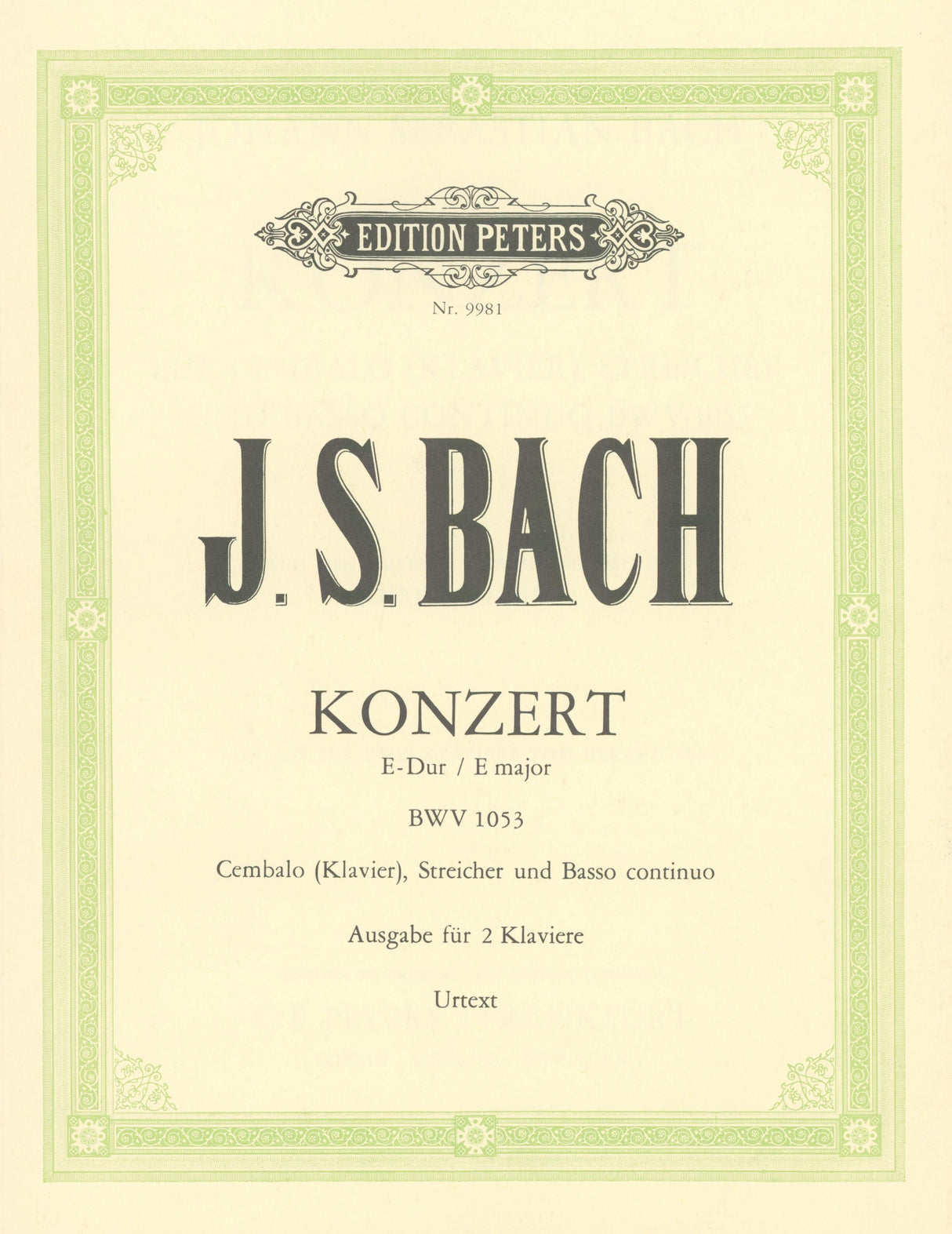 Bach: Harpsichord Concerto No. 2 in E Major, BWV 1053