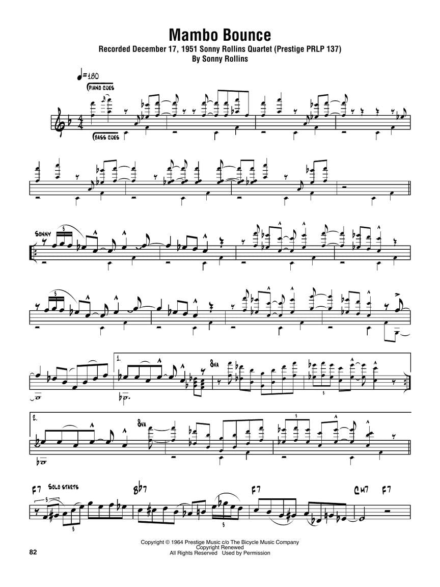 Sonny Rollins Omnibook