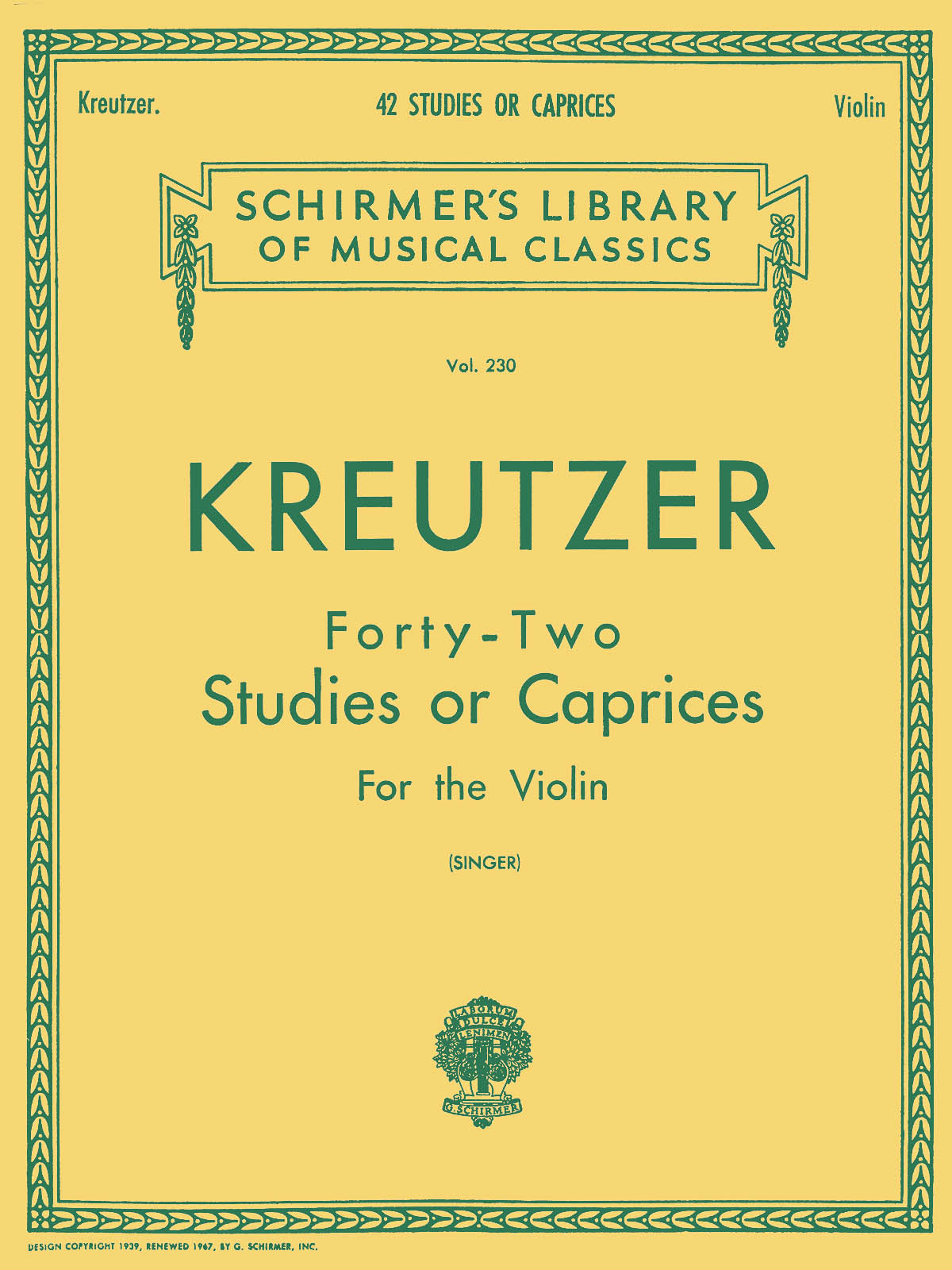 Kreutzer: 42 Études or Caprices