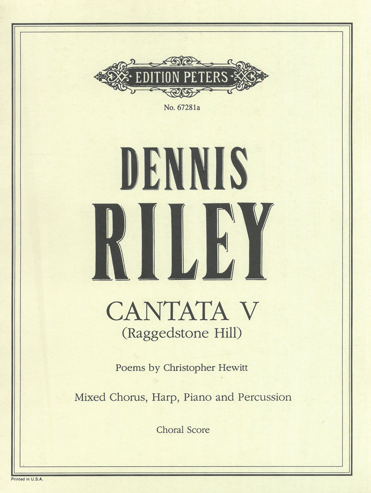 Riley: Cantata V