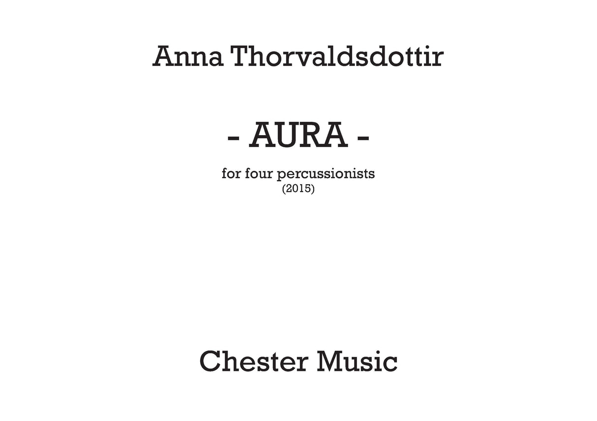 Thorvaldsdottir: Aura