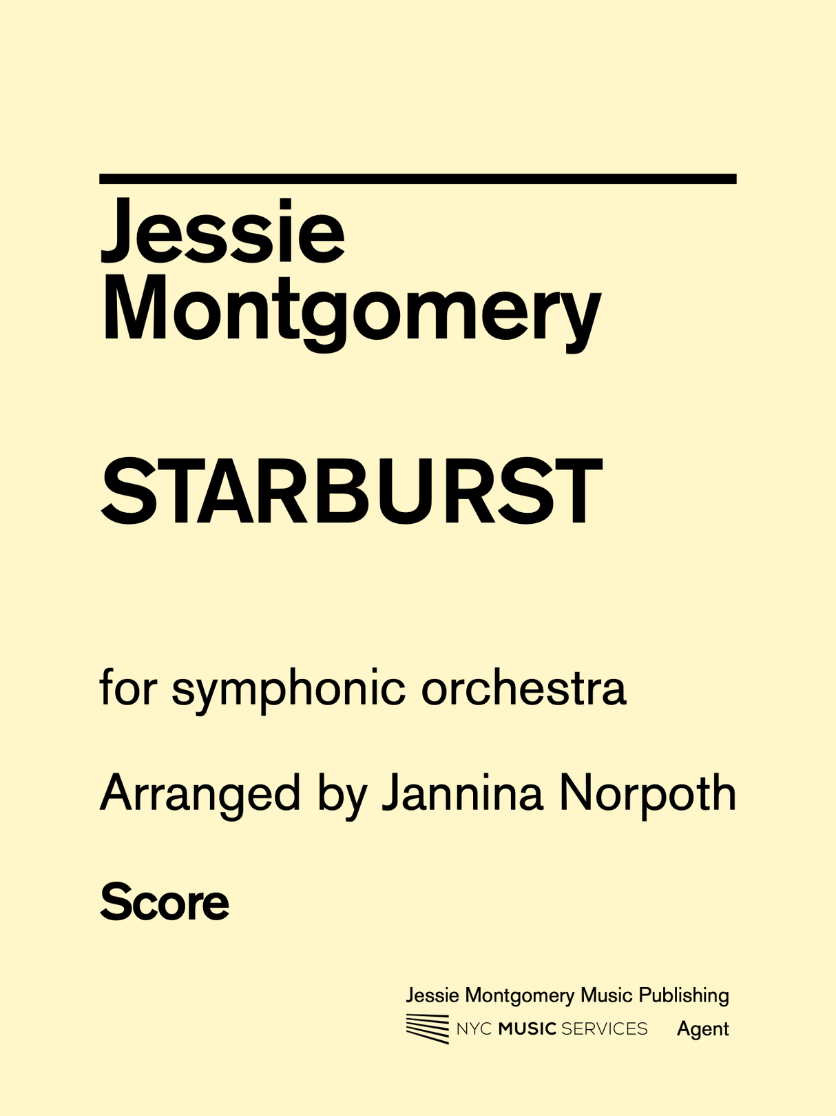 Montgomery: Starburst (arr. for orchestra)