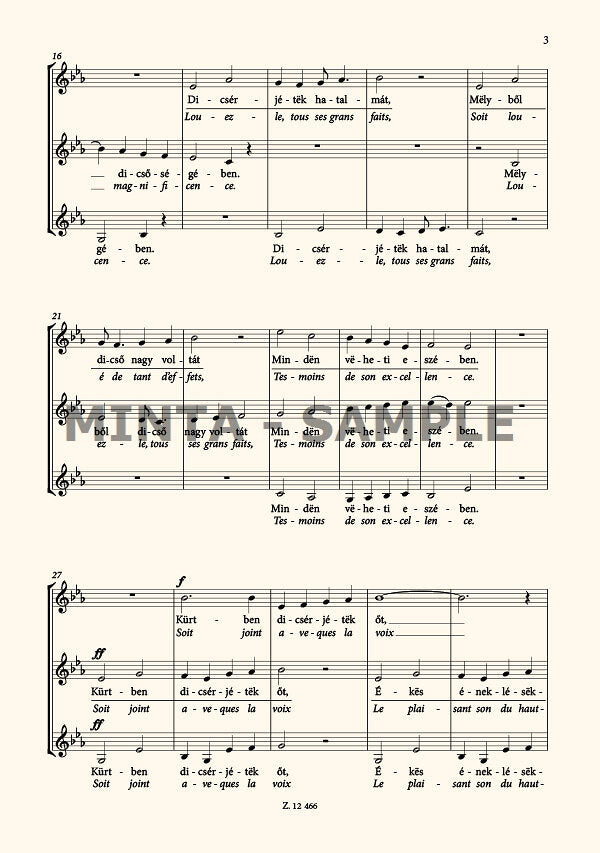 Kodály: Geneva Psalm 150
