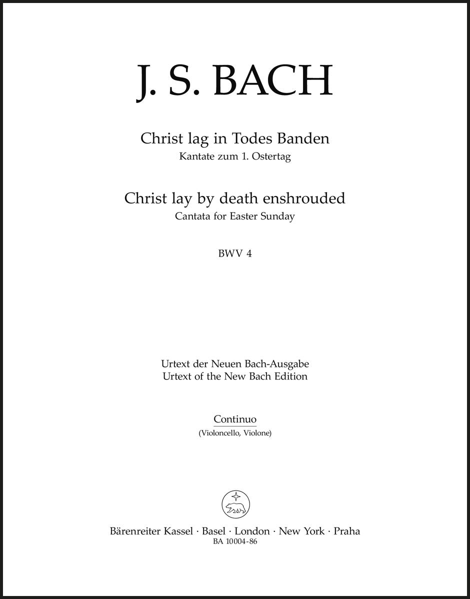 Bach: Christ lag in Todes Banden, BWV 4