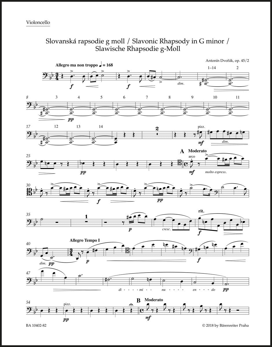 Dvořák: Slavonic Rhapsody in G Minor, B. 86, Op. 45, No. 2