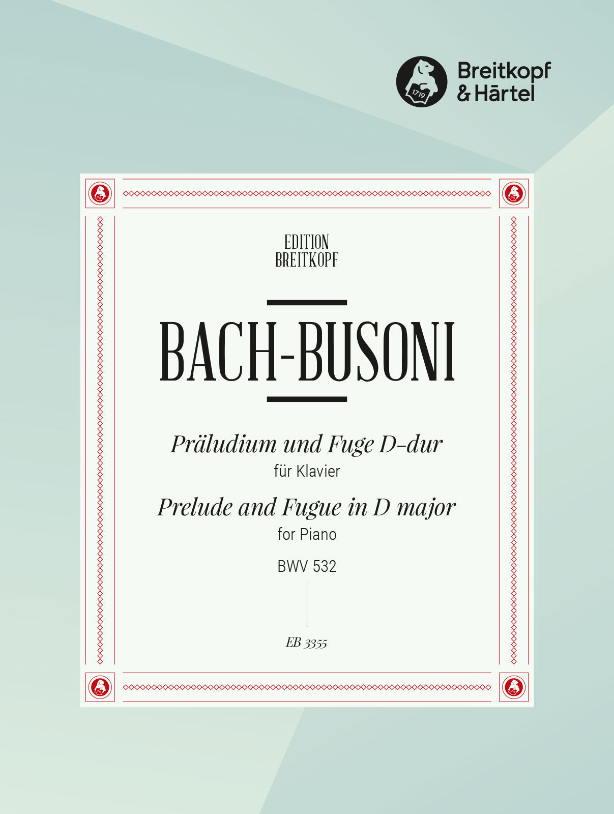 Bach-Busoni: Prelude and Fugue in D Major, BV B 20