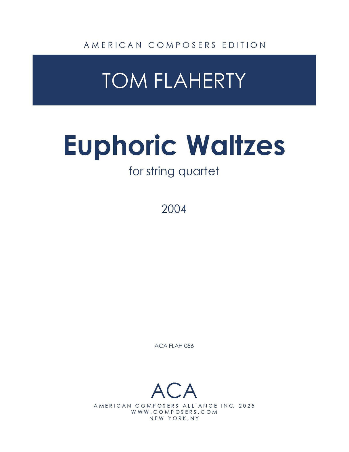 Flaherty: Euphoric Waltzes