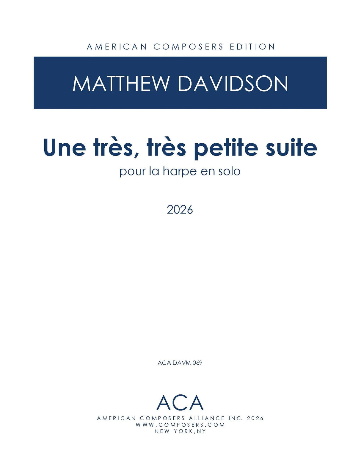 Davidson: Une très, très petite suite