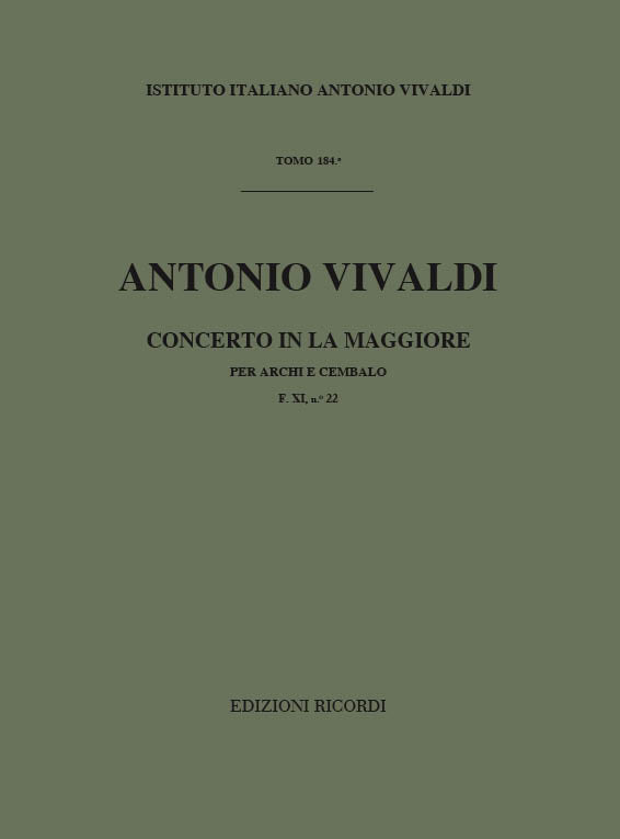 Vivaldi: String Concerto in A Major, RV 160