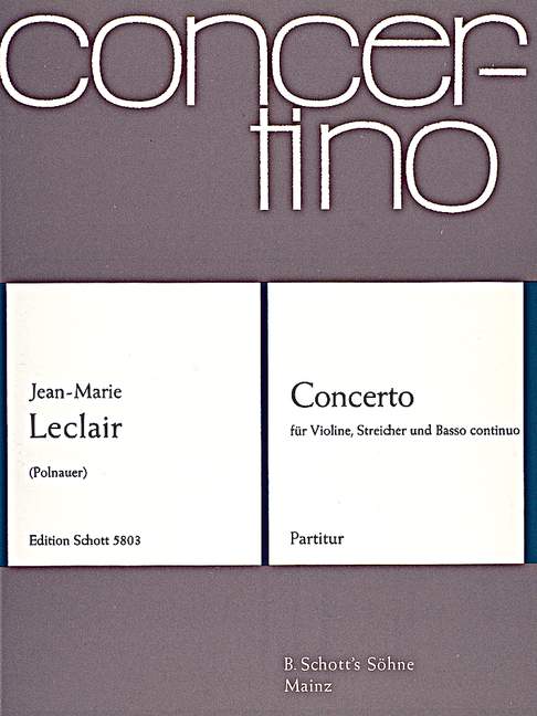 Leclair: Violin Concerto in B-flat Major, Op. 10, No. 1