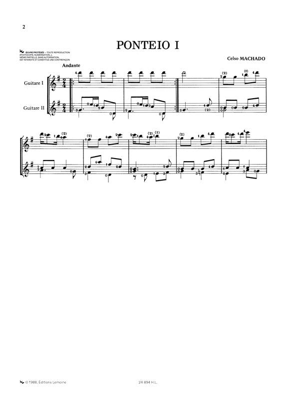 Machado: 4 Ponteios brésiliennes