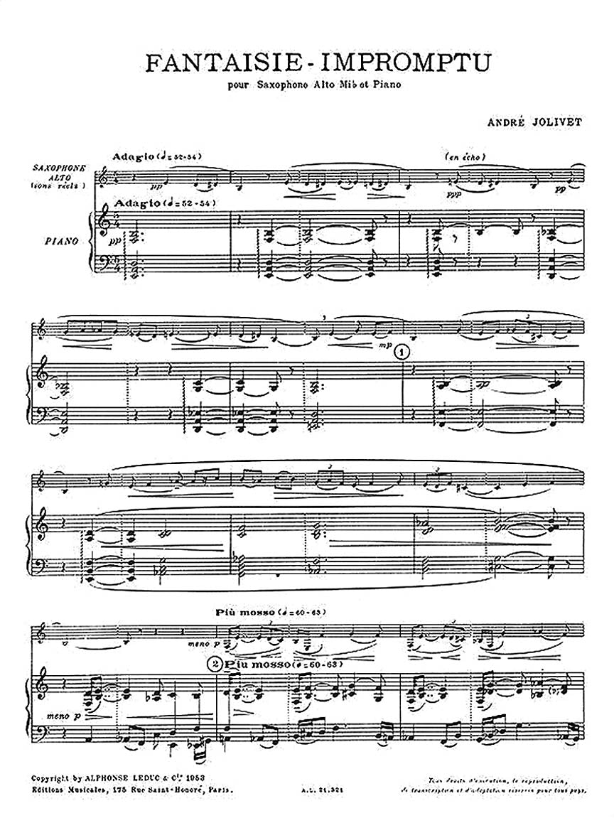 Jolivet: Fantaisie Impromptu