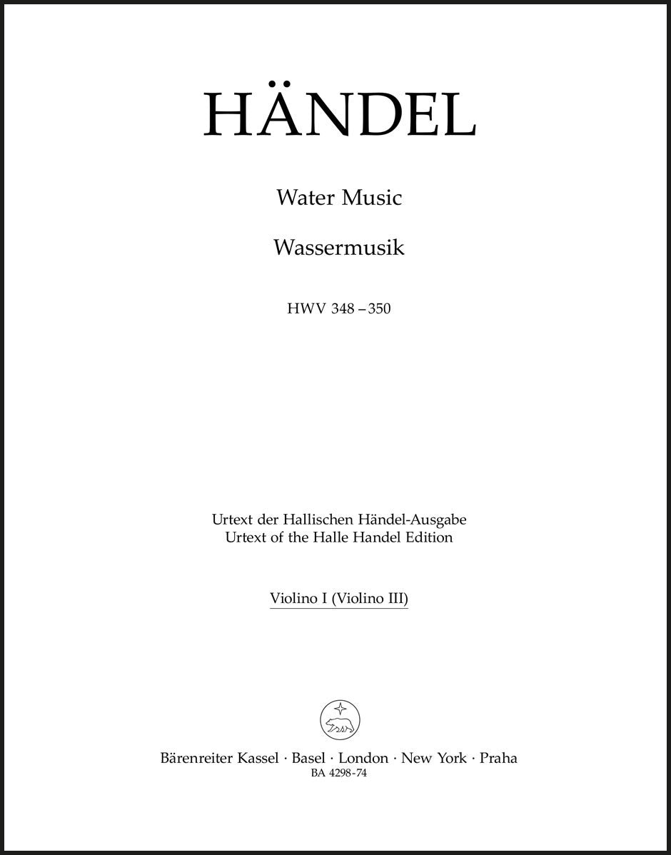 Handel: Water Music, HWV 348-350