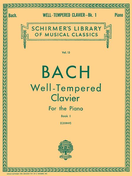 Bach: Well Tempered Clavier - Book 1 (BWV 846-869)