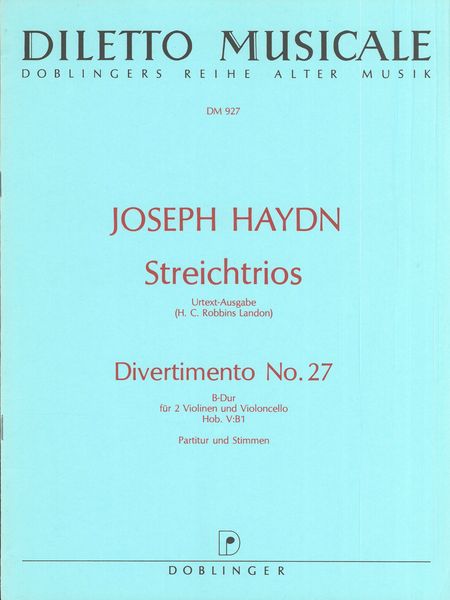 Haydn: Divertimento in B-flat Major, Hob. V:B1