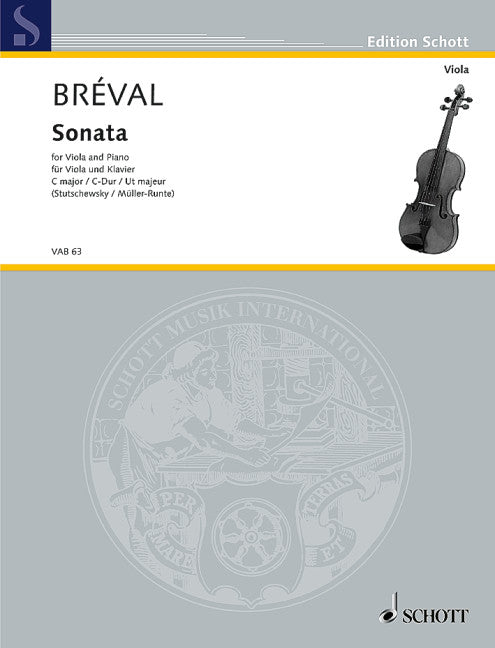 Bréval: Sonata in C Major (arr. for viola & piano)