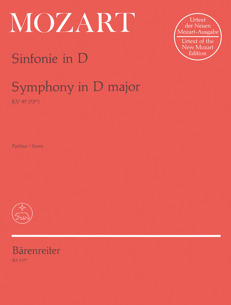 Mozart: Symphony No. 47 in D Major, K. 97 (73m)