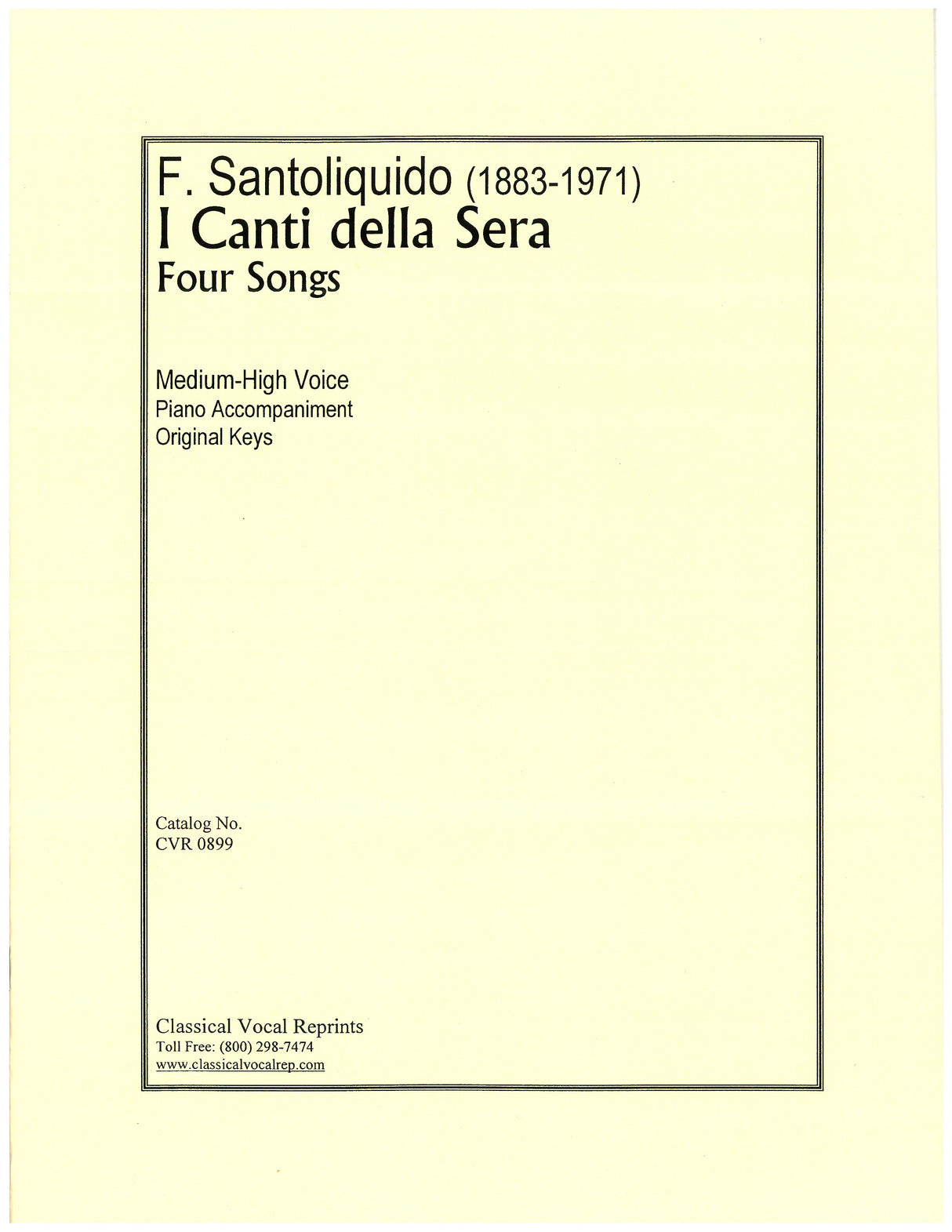 Santoliquido: I canti della sera